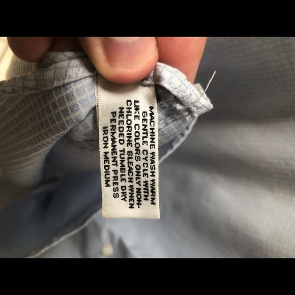 Men’s Blue Van Heusen Dress Shirt - Picture 3 of 5